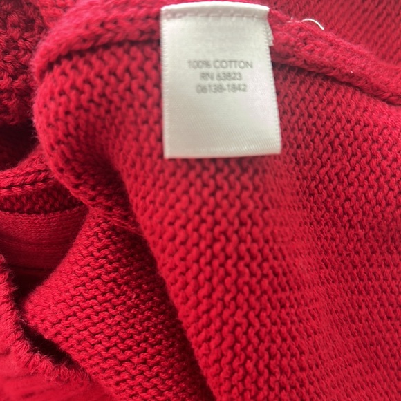 CHRISTOPHER & BANKS❤️Red CARDIGAN Full Zipper❄️VERY GOOD CONDITION Women’s SMALL - Picture 7 of 9